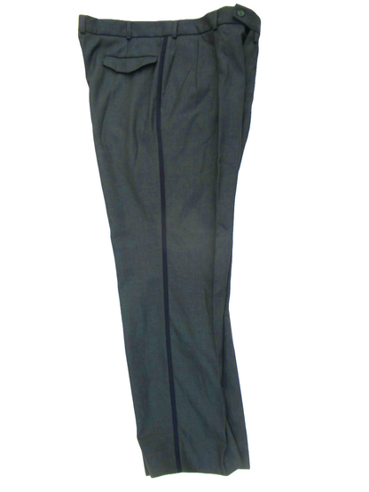 Vintage Dutch Army green striped uniform trousers pants dress parade military