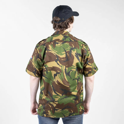 New Dutch Army camo short sleeved shirt military camouflage DPM Holland Netherlands 1990s woodland