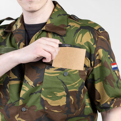 New Dutch Army camo short sleeved shirt military camouflage DPM Holland Netherlands 1990s woodland