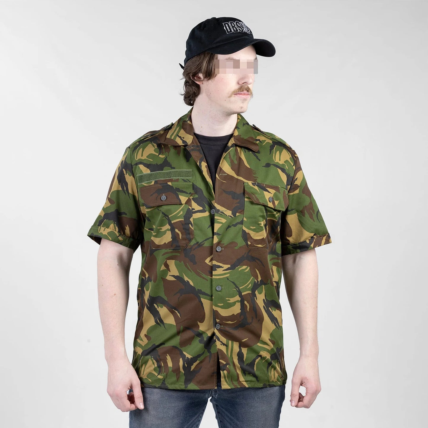 New Dutch Army camo short sleeved shirt military camouflage DPM Holland Netherlands 1990s woodland