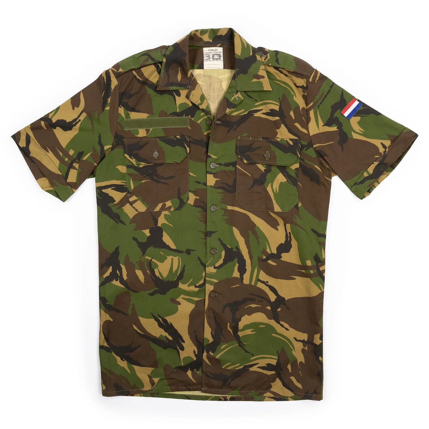 New Dutch Army camo short sleeved shirt military camouflage DPM Holland Netherlands 1990s woodland