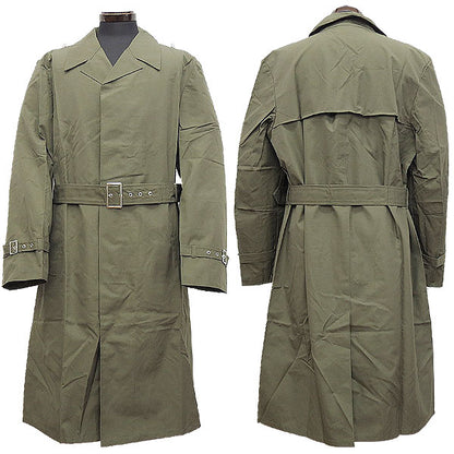 New Vintage 1980s East German army raincoat military coat trenchcoat NVA DDR GDR Unissued