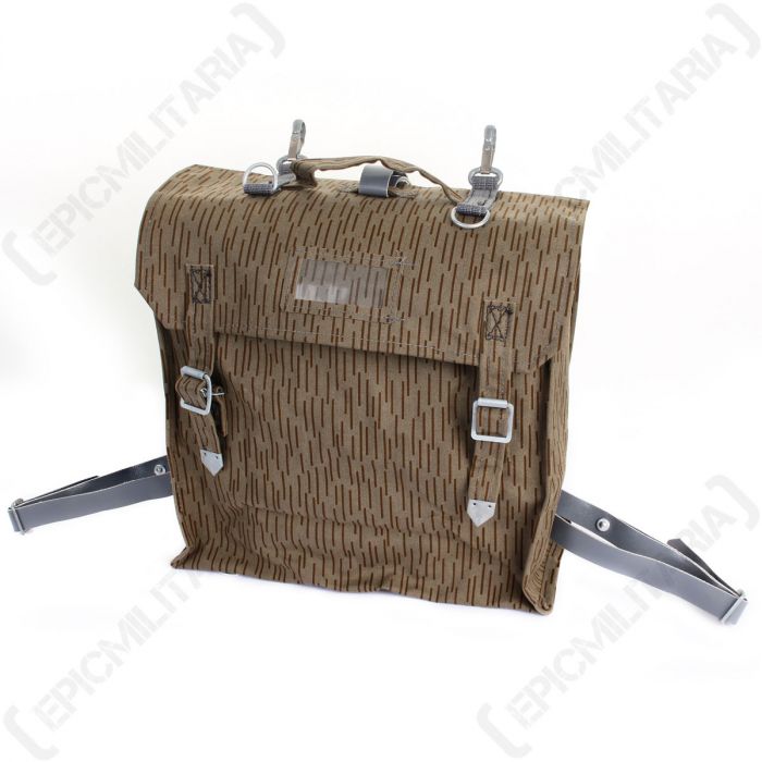 Vintage East German army communist strichtarn camo waterproof bag military NVA DDR