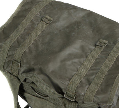 Vintage 1980s French army F1 waterproof backpack bag rucksack day pack alice shoulder satchel military vinyl