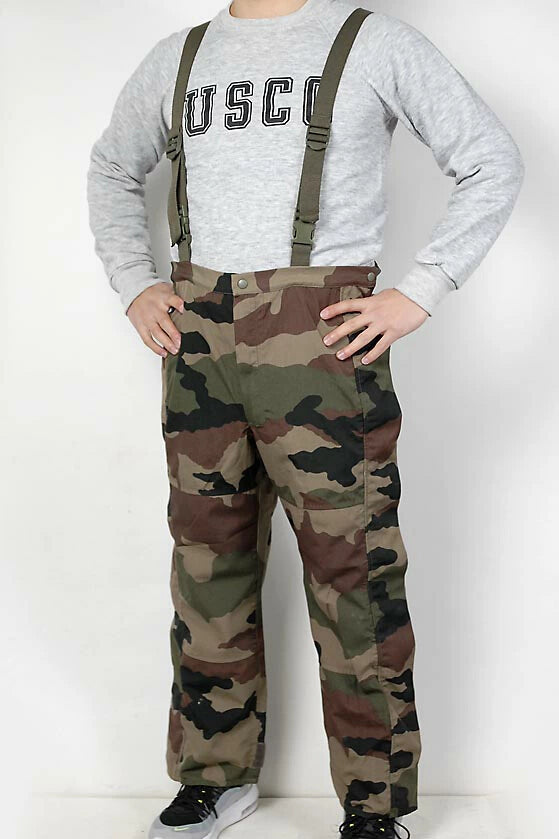 New French army goretex camo dungarees CCE camouflage pants military waterproof wet gear rain