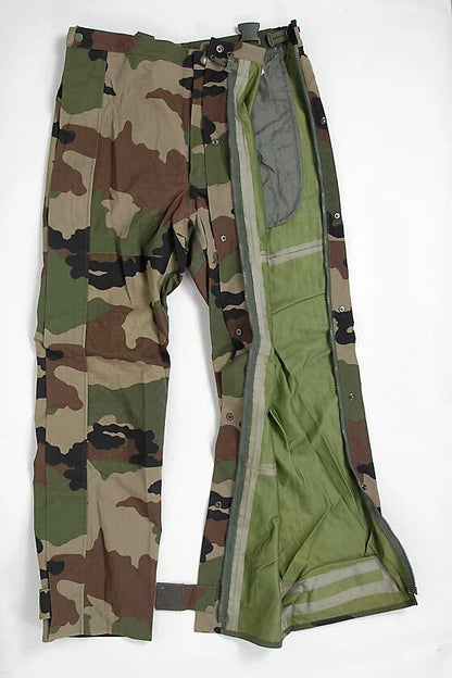 New French army goretex camo dungarees CCE camouflage pants military waterproof wet gear rain