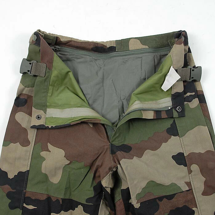 New French army goretex camo dungarees CCE camouflage pants military waterproof wet gear rain