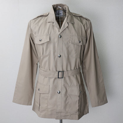 New French Foreign Legion army beige khaki long sleeved shirt cream safari belt