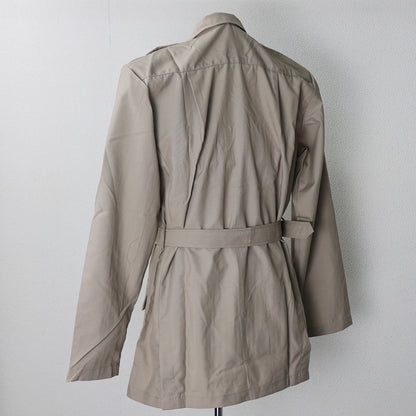 New French Foreign Legion army beige khaki long sleeved shirt cream safari belt