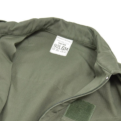 New Unissued French Air Force Mechanics jacket coat surplus army military oversized boyfriend olive khaki w
