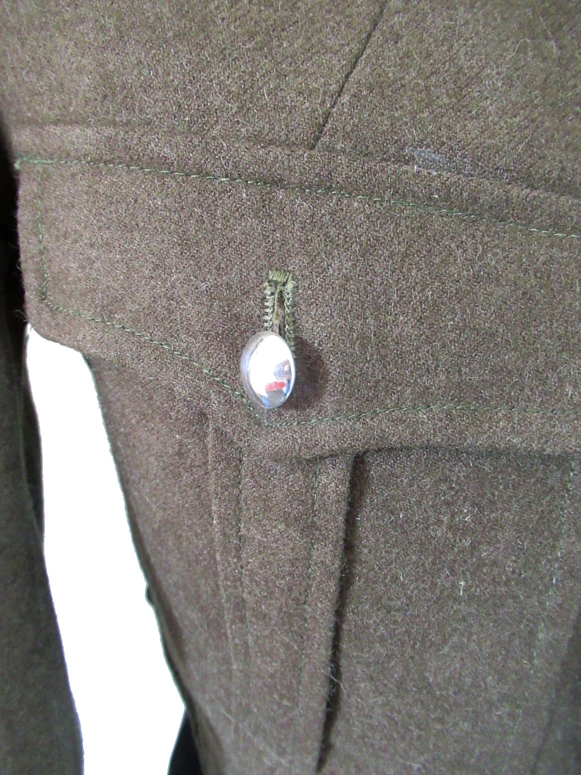 Unissued French Army brown wool ike jacket coat eisenhower military blazer uniform dress jacket parade