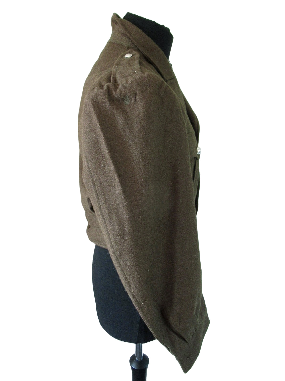 Unissued French Army brown wool ike jacket coat eisenhower military blazer uniform dress jacket parade