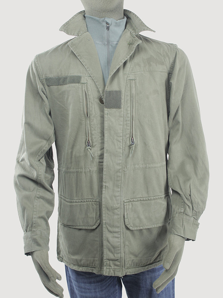 Vintage French army M64 olive field jacket combat coat surplus military retro urban vintage