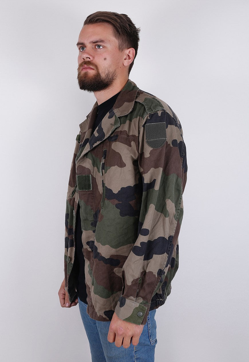 New Vintage French F2 camo jacket coat surplus army military retro urban camouflage