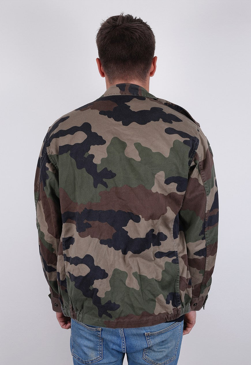 New Vintage French F2 camo jacket coat surplus army military retro urban camouflage