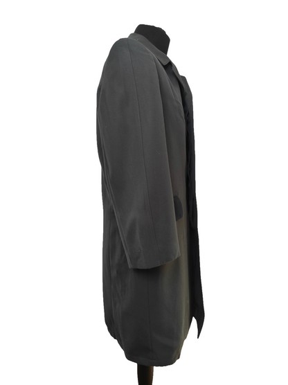 Vintage 90s single breasted German Army Trenchcoat Greatcoat military gaberdine