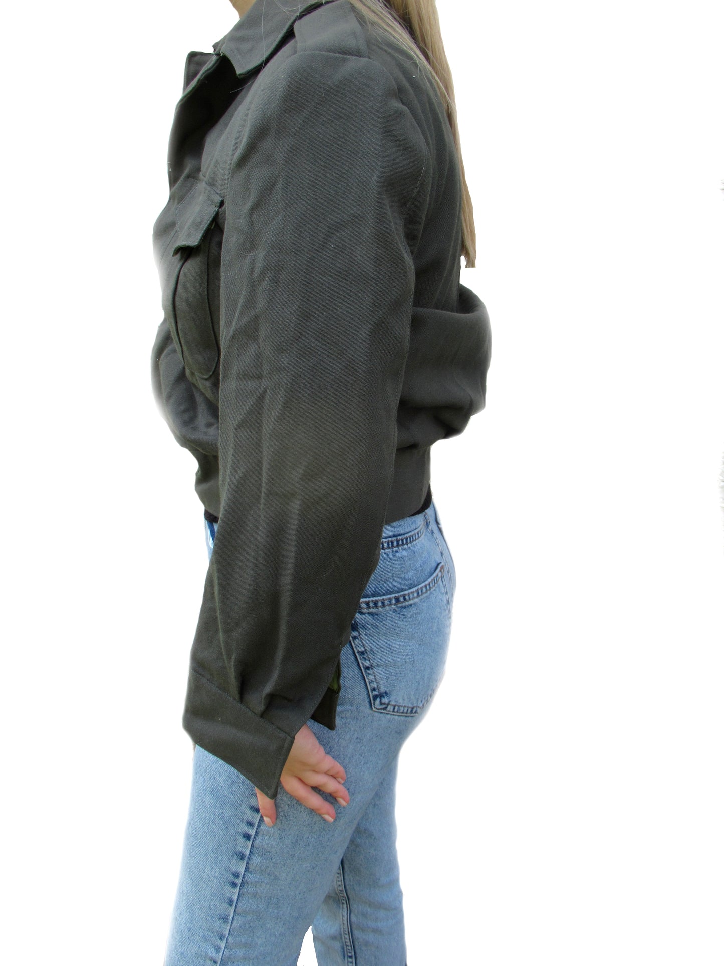 Vintage Greek Army ike jacket coat military olive khaki uniform 1960s- 1990s dark