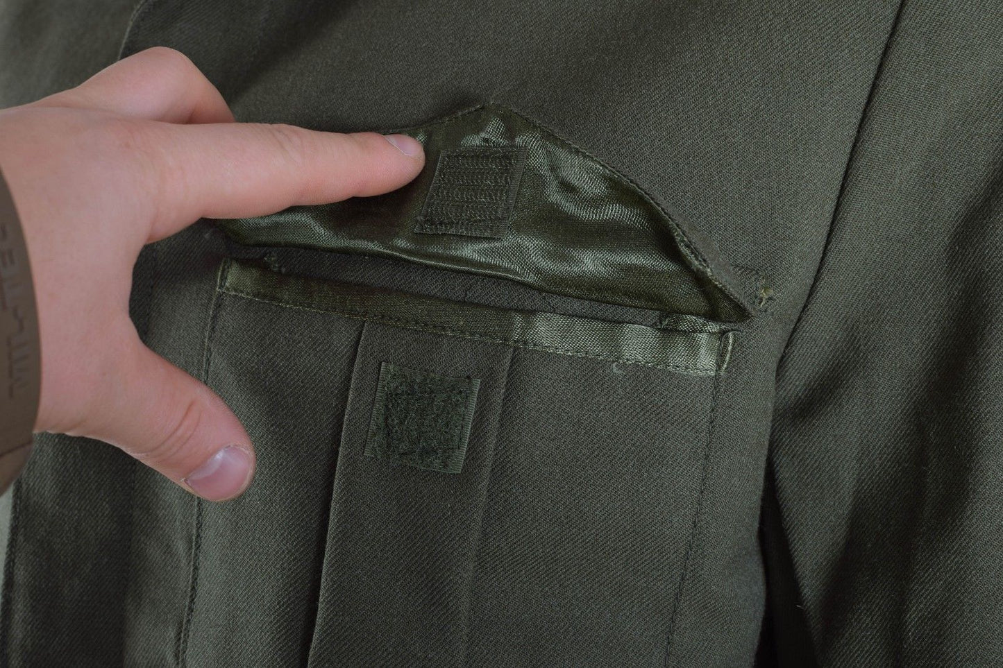 Vintage Greek Army ike jacket coat military olive khaki uniform 1960s- 1990s short