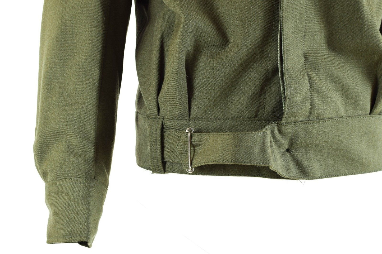 Vintage Greek Army ike jacket coat military olive khaki uniform 1960s- 1990s short