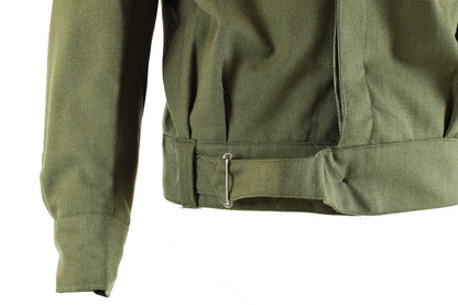 Vintage Greek Army ike jacket coat military olive khaki uniform 1960s- 1990s short