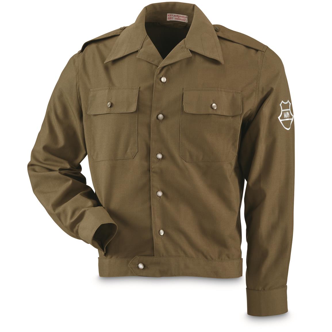 Vintage Hungarian communist ike jacket army coat eisenhower denim like soviet era