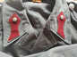 Vintage 1980s Austrian Army raincoat military coat trenchcoat trench various insignia mac mackintosh