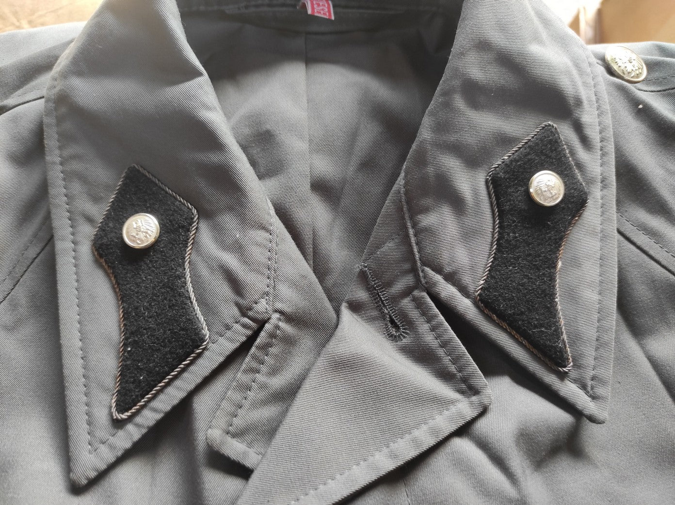 Vintage 1980s Austrian Army raincoat military coat trenchcoat trench various insignia mac mackintosh