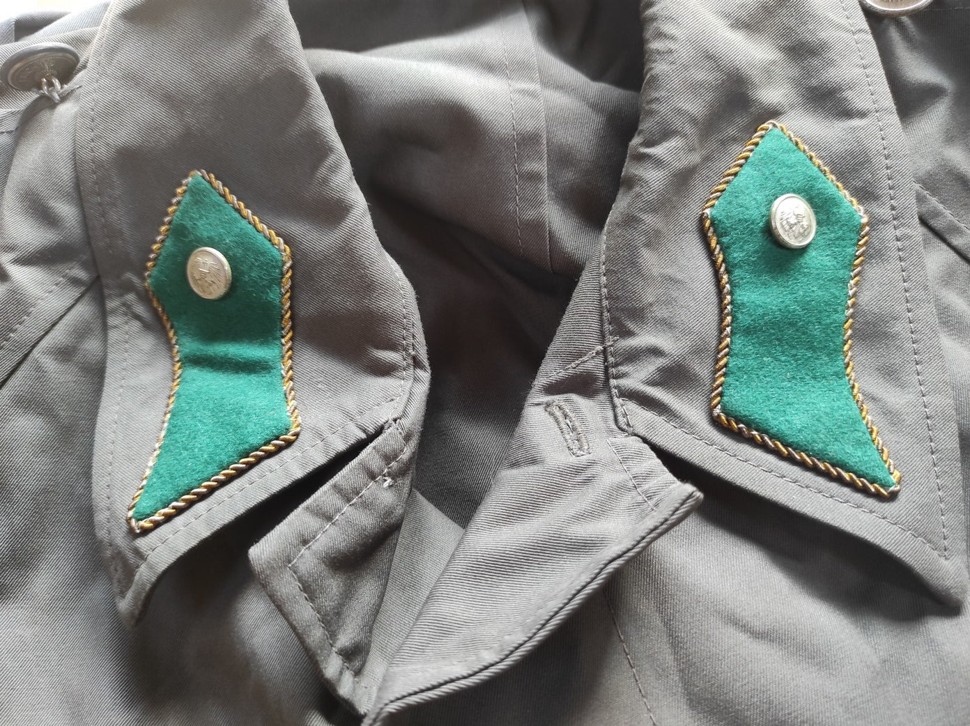Vintage 1980s Austrian Army raincoat military coat trenchcoat trench various insignia mac mackintosh