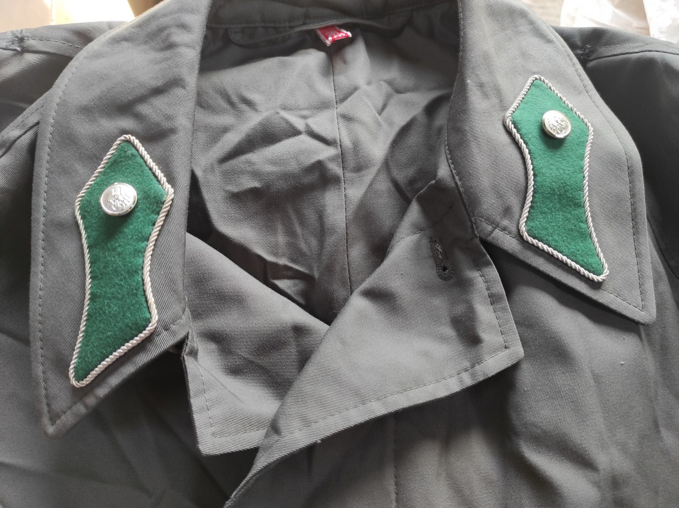Vintage 1980s Austrian Army raincoat military coat trenchcoat trench various insignia mac mackintosh