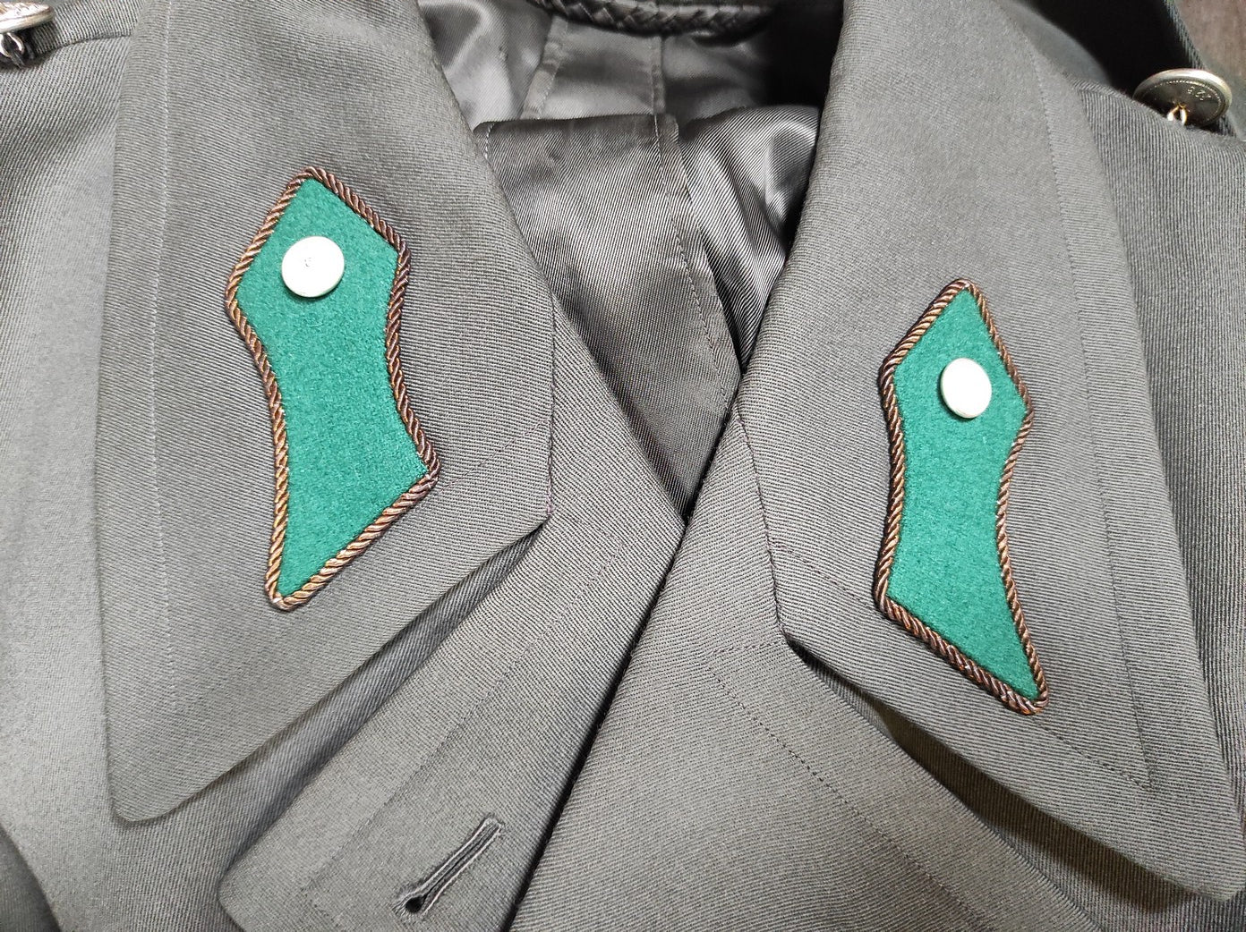 vintage 1980s Austrian Army Gaberdine Wool Army Greatcoat trench military coat officer trenchcoat overcoat