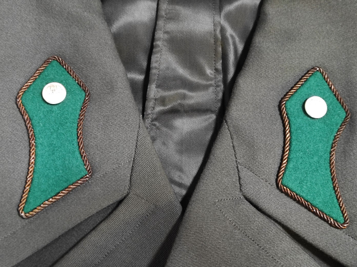 vintage 1980s Austrian Army Gaberdine Wool Army Greatcoat trench military coat officer trenchcoat overcoat