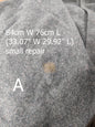 Vintage Swiss army grey wool trousers pants military dress stripe Switzerland women's