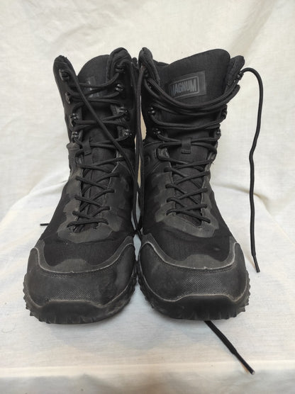 Used MAGNUM Ultima 8.8 waterproof lined boots combat hiking side zip vegan