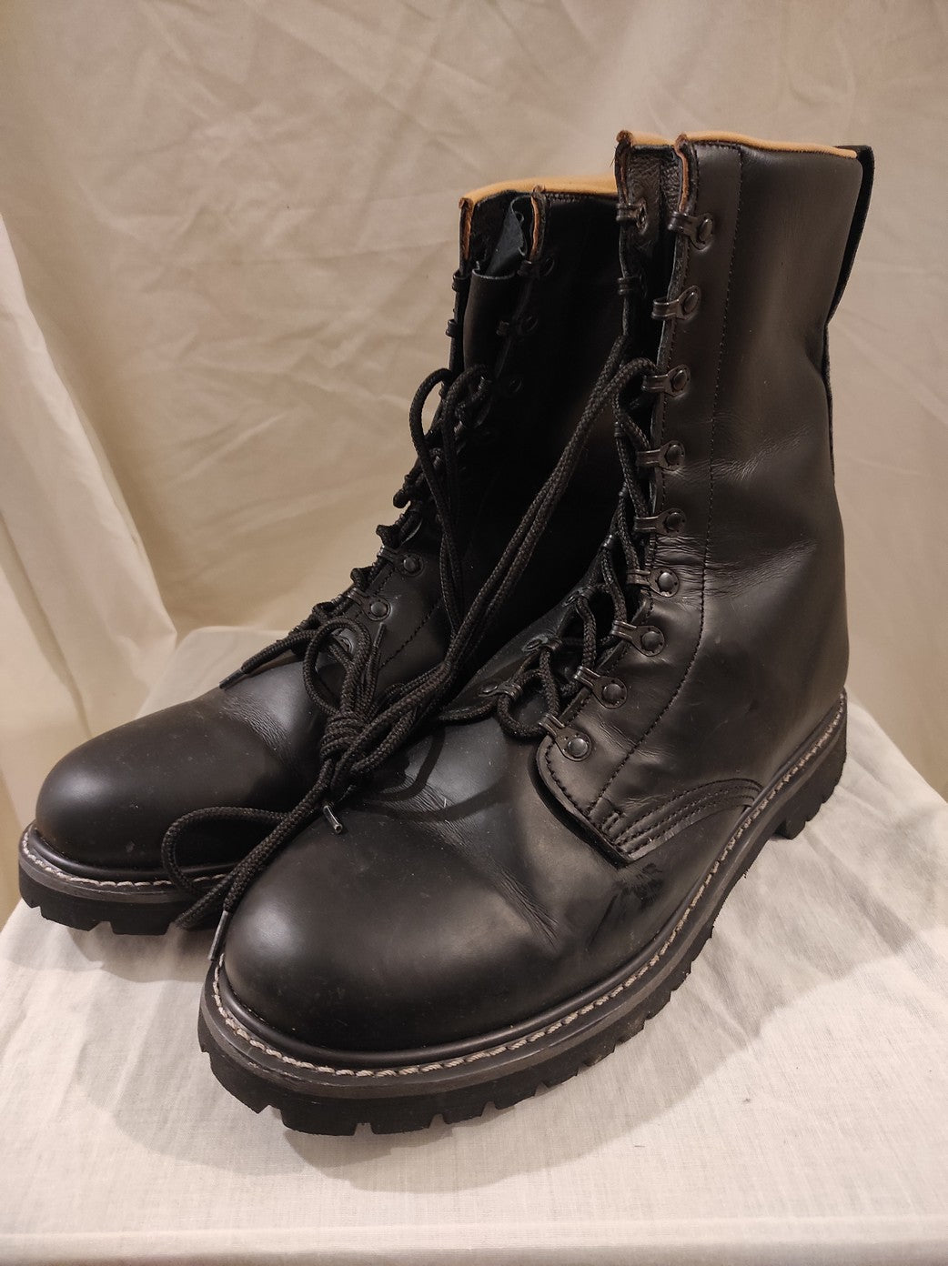 MFH army boots black leather fully lined paratrooper boots para combat assault military