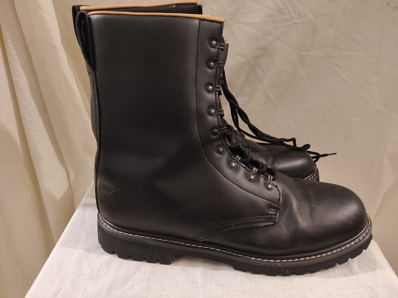 MFH army boots black leather fully lined paratrooper boots para combat assault military