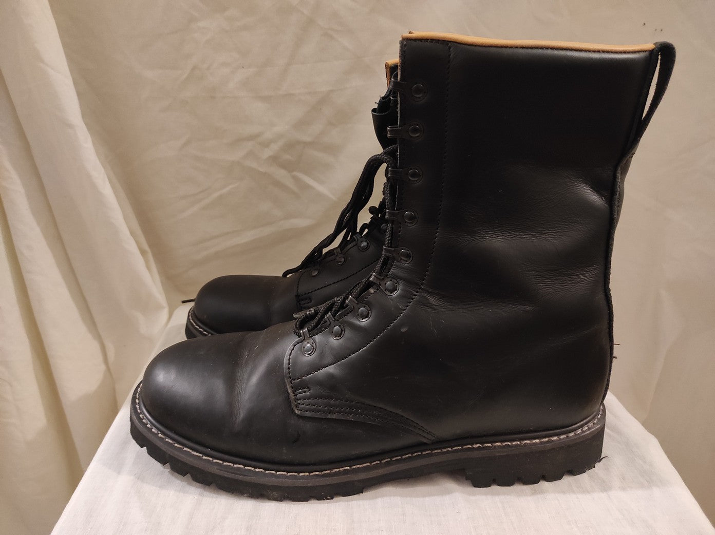 MFH army boots black leather fully lined paratrooper boots para combat assault military
