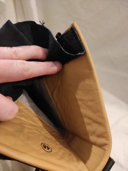 MFH army boots black leather fully lined paratrooper boots para combat assault military