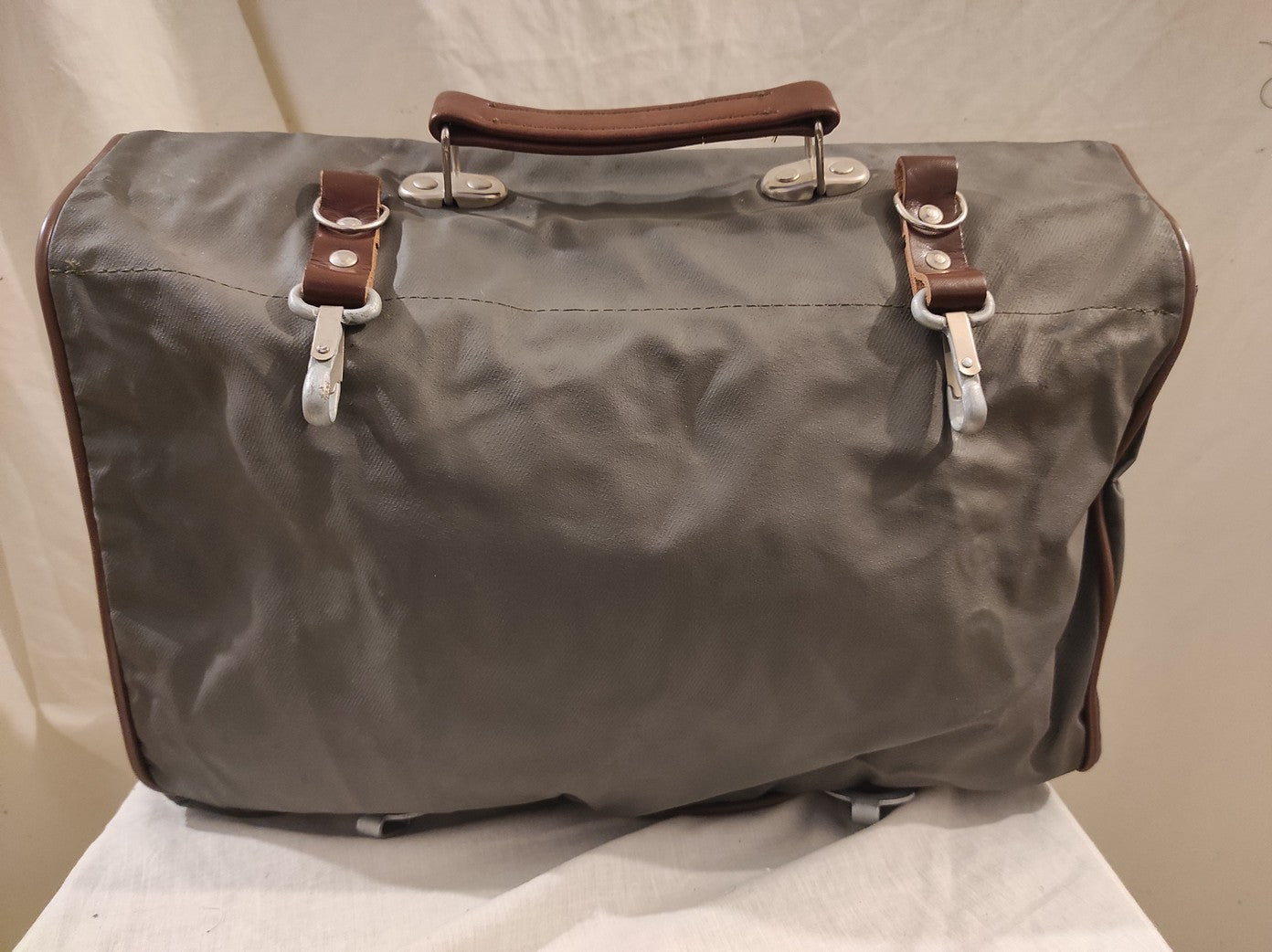 Vintage East German Officer's kit bag waterproof satchel carrier Soviet Era Communist DDR MDI NVA