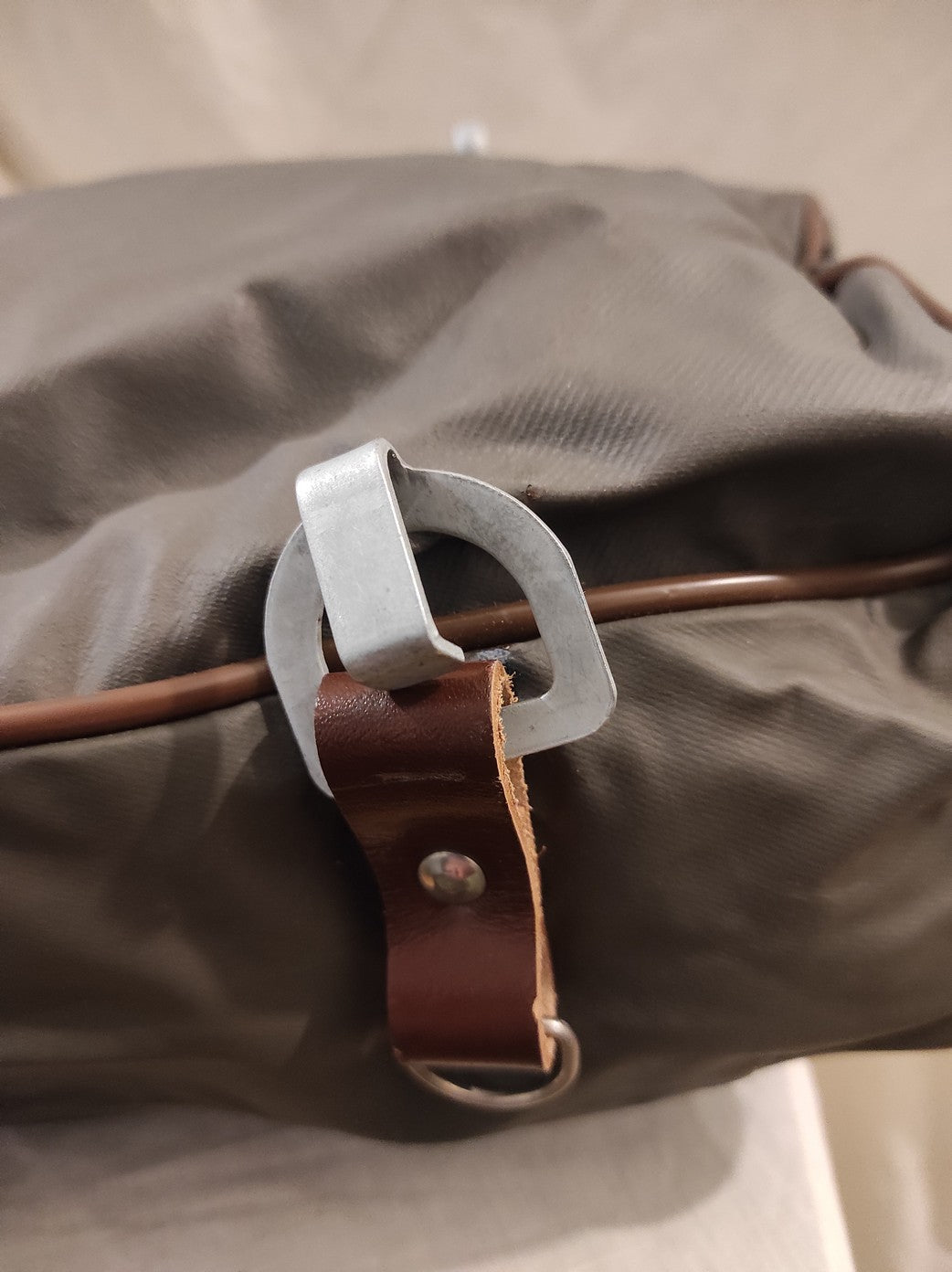 Vintage East German Officer's kit bag waterproof satchel carrier Soviet Era Communist DDR MDI NVA