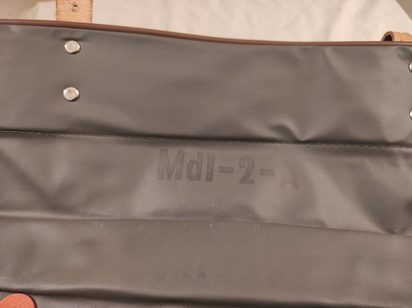 Vintage East German Officer's kit bag waterproof satchel carrier Soviet Era Communist DDR MDI NVA