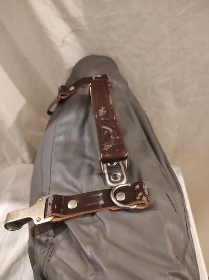 Vintage East German Officer's kit bag waterproof satchel carrier Soviet Era Communist DDR MDI NVA softer material