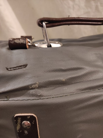 Vintage East German Officer's kit bag waterproof satchel carrier Soviet Era Communist DDR MDI NVA softer material