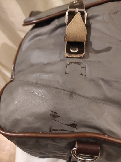 Vintage East German Officer's kit bag waterproof satchel carrier Soviet Era Communist DDR MDI NVA softer material