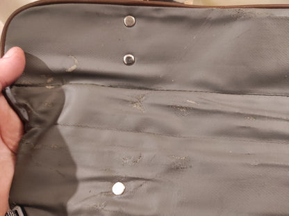 Vintage East German Officer's kit bag waterproof satchel carrier Soviet Era Communist DDR MDI NVA softer material