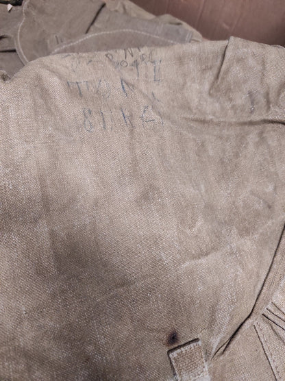 Vintage Italian army rucksack backpack day pack  ruck sack shoulder bag canvas military