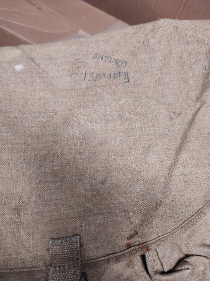 Vintage Italian army rucksack backpack day pack  ruck sack shoulder bag canvas military