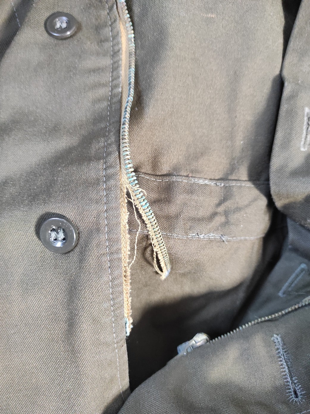 Defected Vintage Czech cold war parka communist coat jacket overcoat winter unlined no accessories