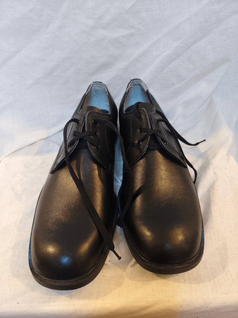 New Unissued French army dress black leather shoes parade mess military formal large sizes