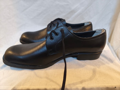 New Unissued French army dress black leather shoes parade mess military formal large sizes