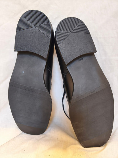 New Unissued French army dress black leather shoes parade mess military formal large sizes